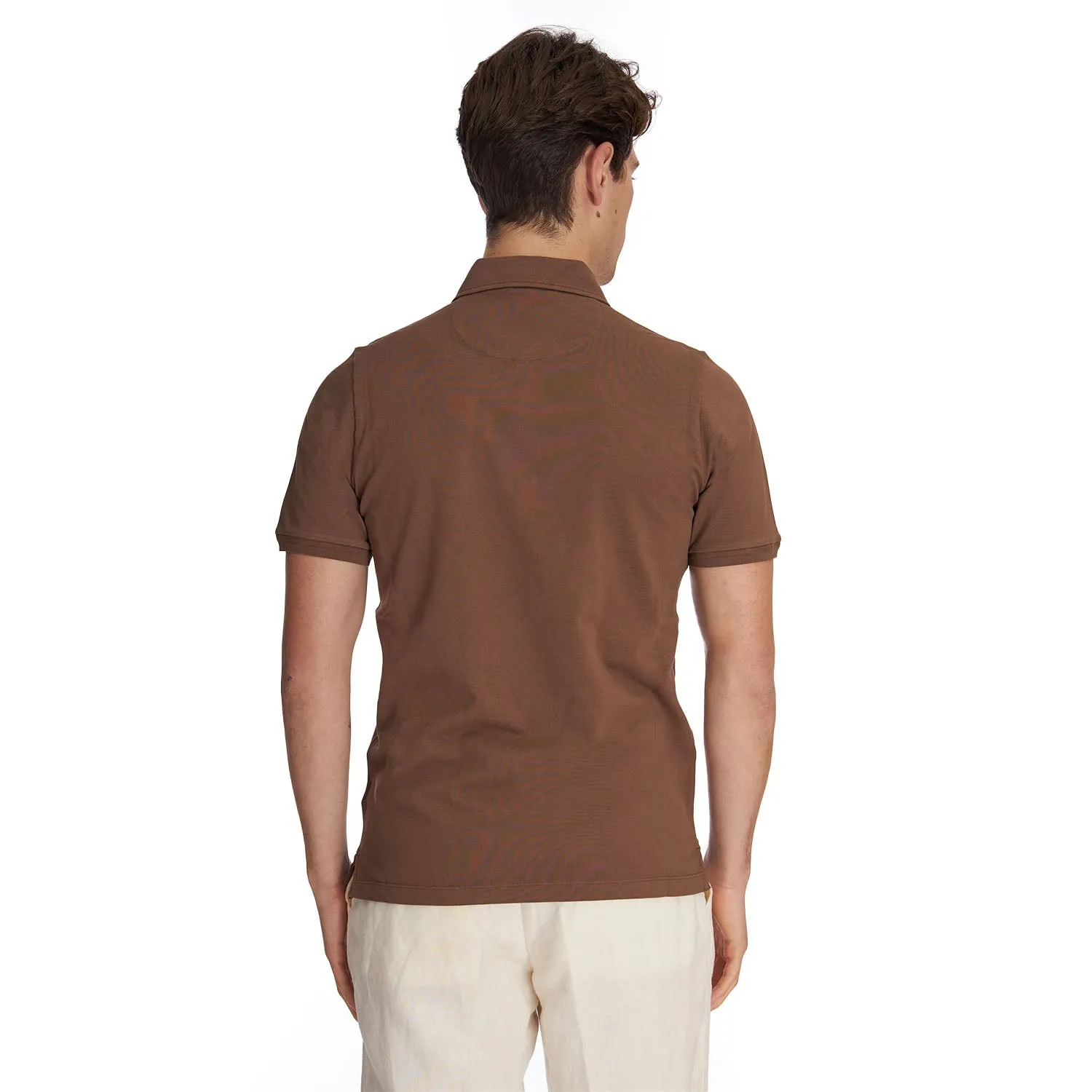 BROWN SHORT SLEEVE POLO