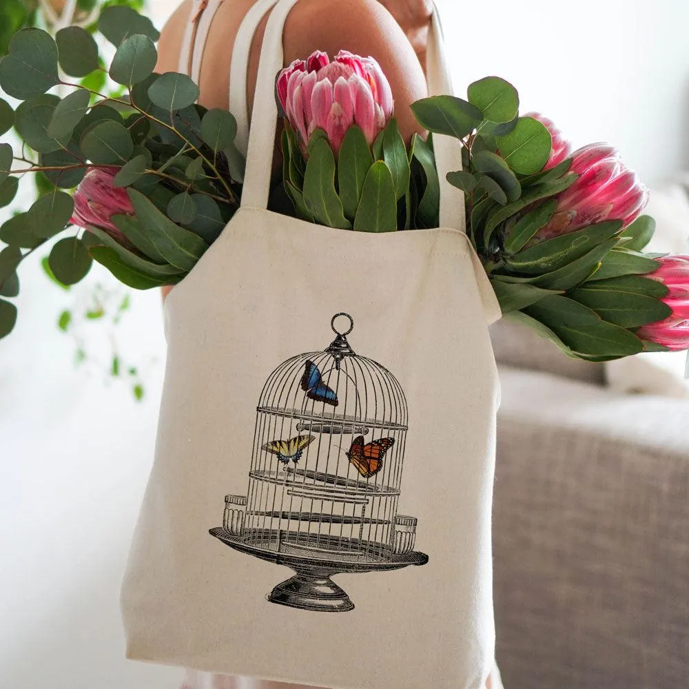 Canvas Tote Bag BUTTERFLIES