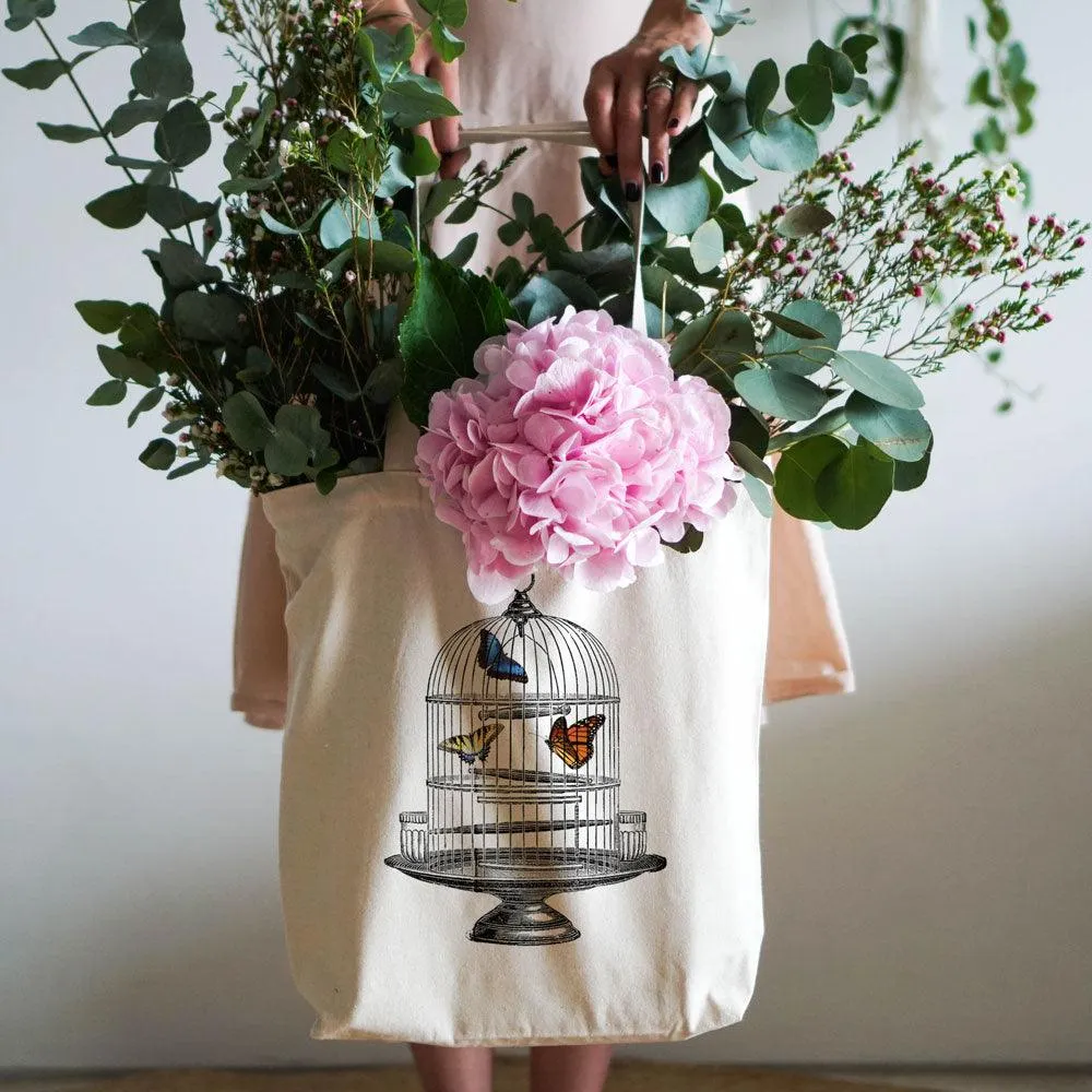 Canvas Tote Bag BUTTERFLIES