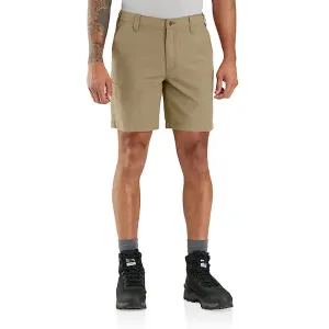 Carhartt Rugged Flex® Relaxed Fit Canvas Work Short Dark Khaki