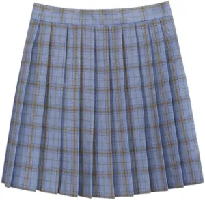 Casual Pleated Skirts for Women High Rise Vintage Cosplay Skirts Outfits 3 Piece Asymmetrical Mini Short Skirt