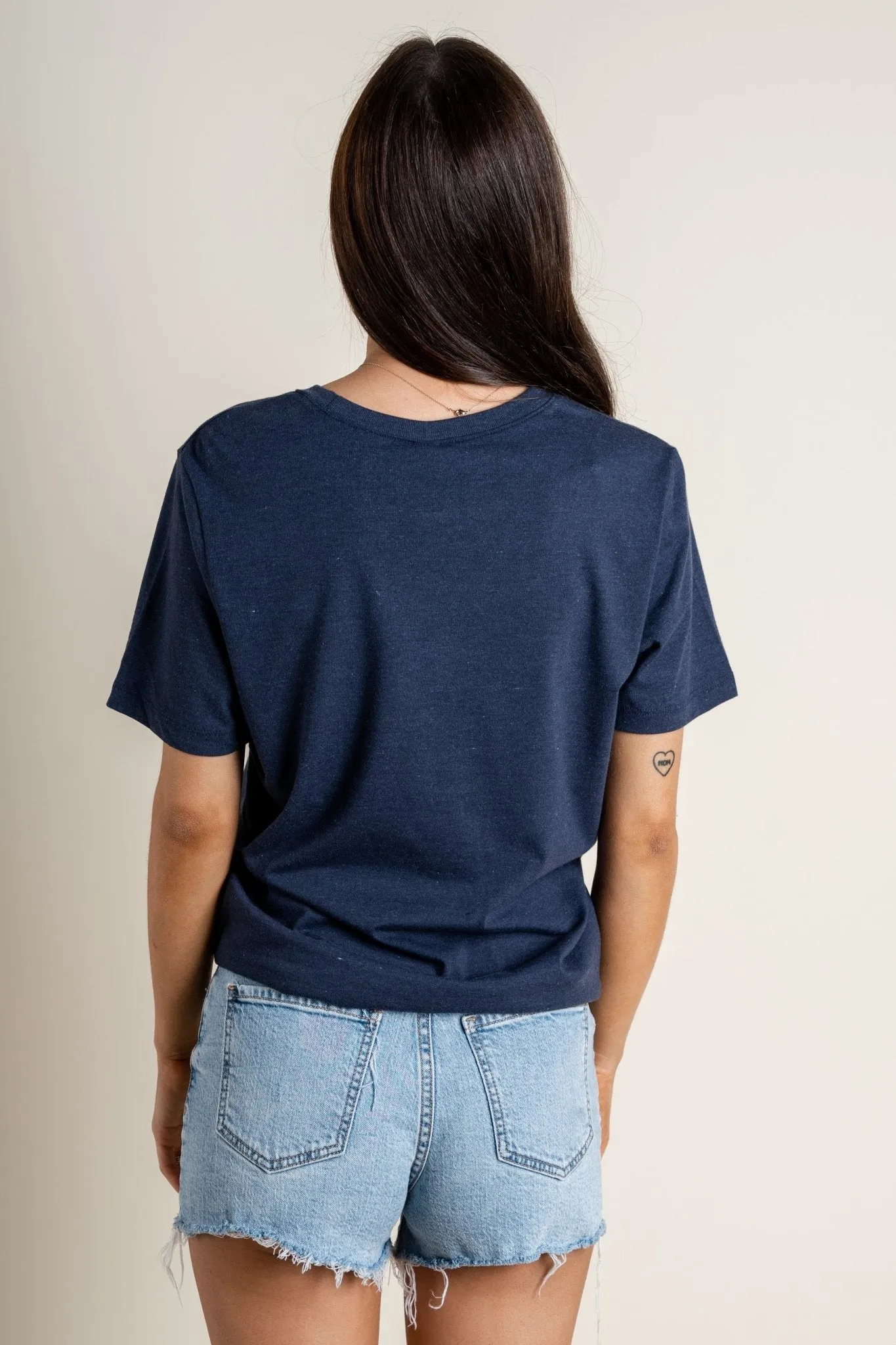 CDC hotdogs unisex short sleeve t-shirt navy
