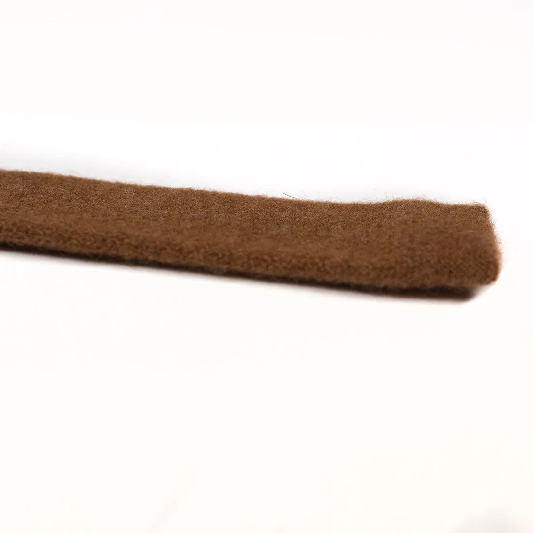 Cinnamon brown wool & cashmere knit tie