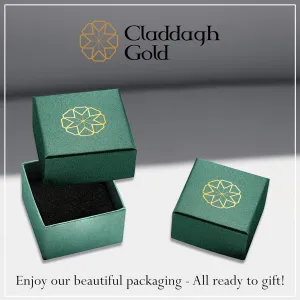 Claddagh Gold 10K and 14K Gold Infinity Heart Eternal Love Band Ring Available in Yellow, Rose and White Gold with multiple ring sizes