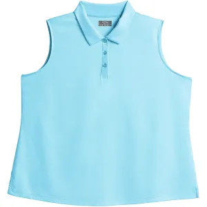 Clearance - Callaway Women's Printed Sleeveless Golf Polo – Extended Sizes