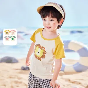 Comic Animal Color Block Summer Tee