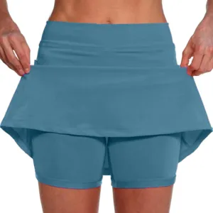 cooki Skorts for Women Casual Summer Lightweight Athletic Golf Mini Skirt with Shorts High Waisted Workout Yoga Skort