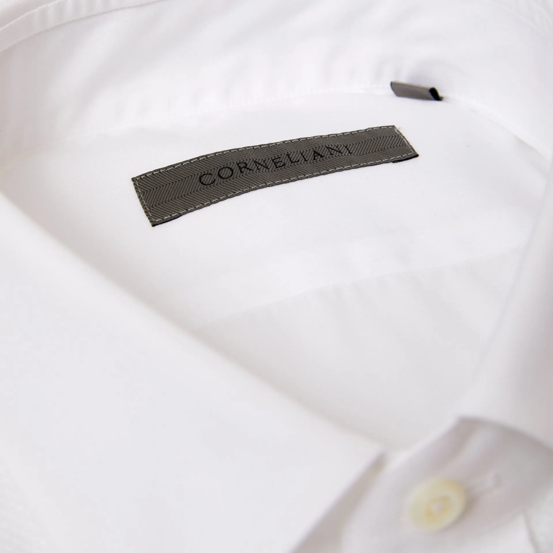 CORNELIANI Ceremonia Waffle Texture Dress Shirt WHITE