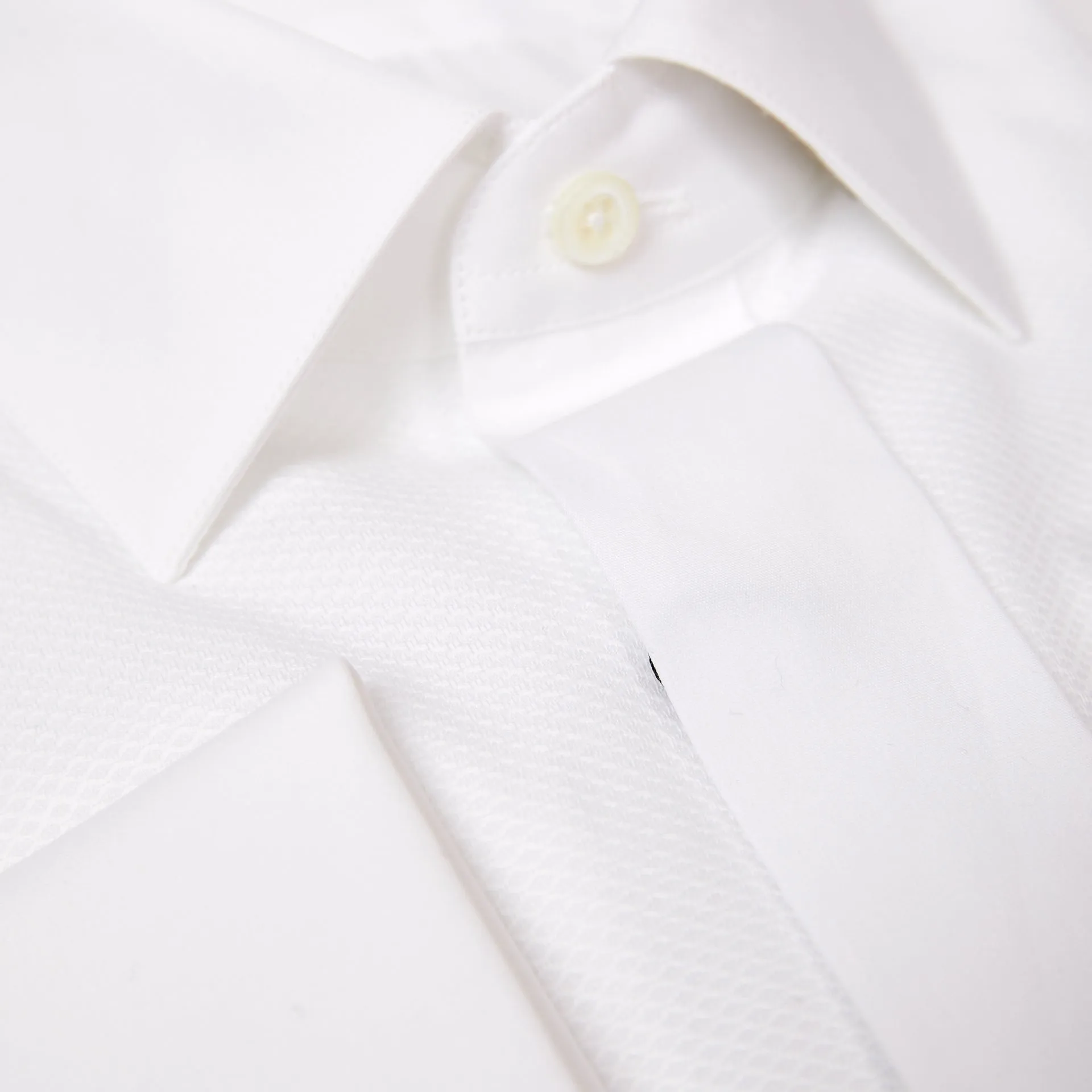 CORNELIANI Ceremonia Waffle Texture Dress Shirt WHITE