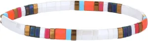 CQUAN CHI Tila Friendship Stand Bracelets for Women Handmade Charm Square Beads Stackable Bracelet Holiday Jewelry