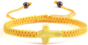 Cross Bracelets for Women,Handmade Woven Rope Communion bracelet,Adjustable Cross Blue Friendship Bracelets for First Communion,Baptism,Confirmation Jewelry Accessories