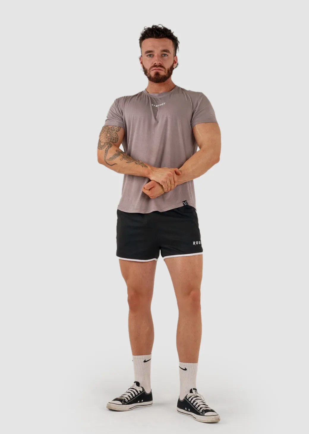 Culture Fitted Tee - Taupe Grey