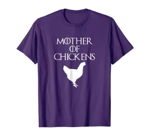 Cute &amp; Unique White Mother of Chickens T-shirt E010362