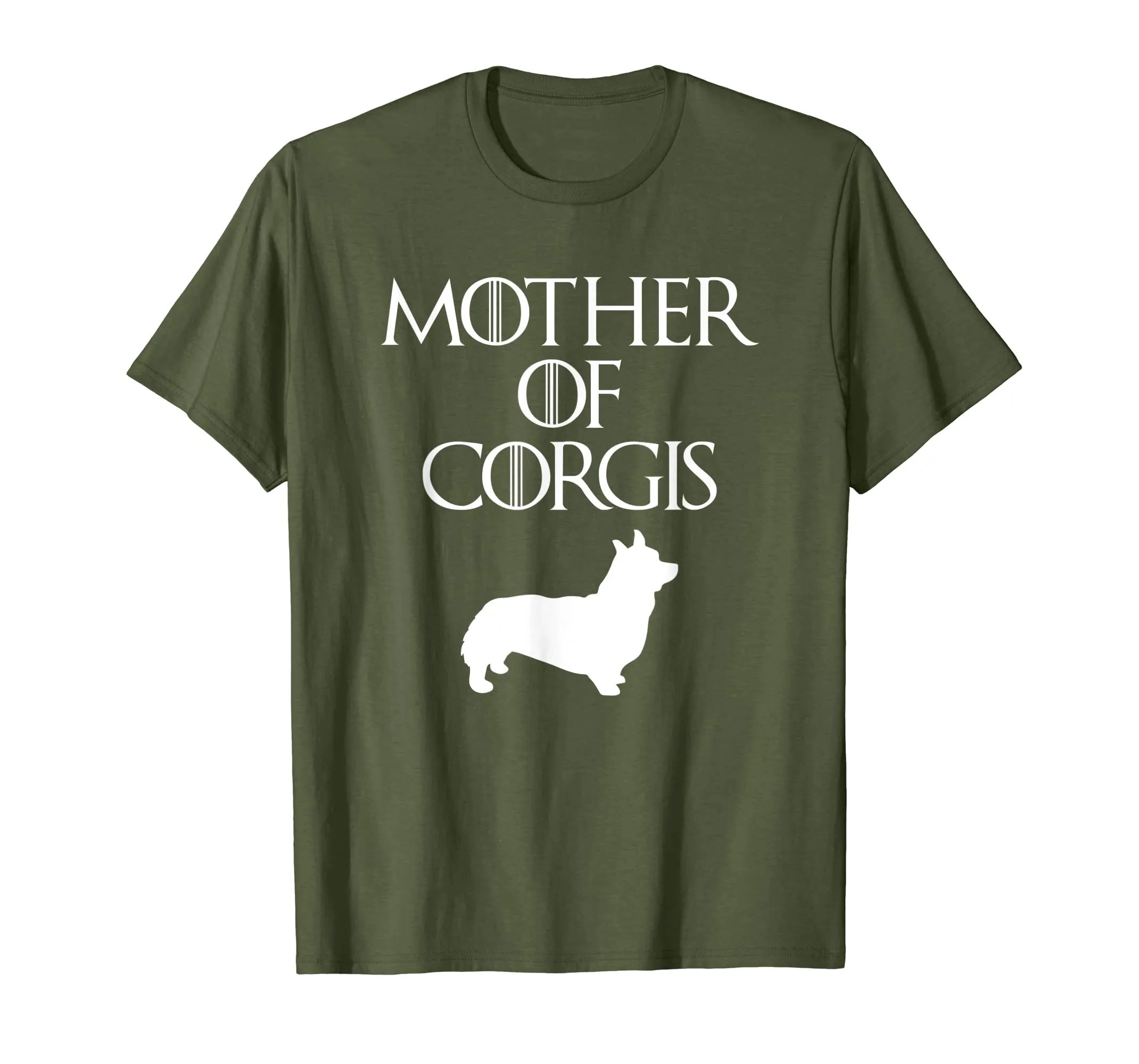 Cute &amp; Unique White Mother of Corgis T-shirt E010620
