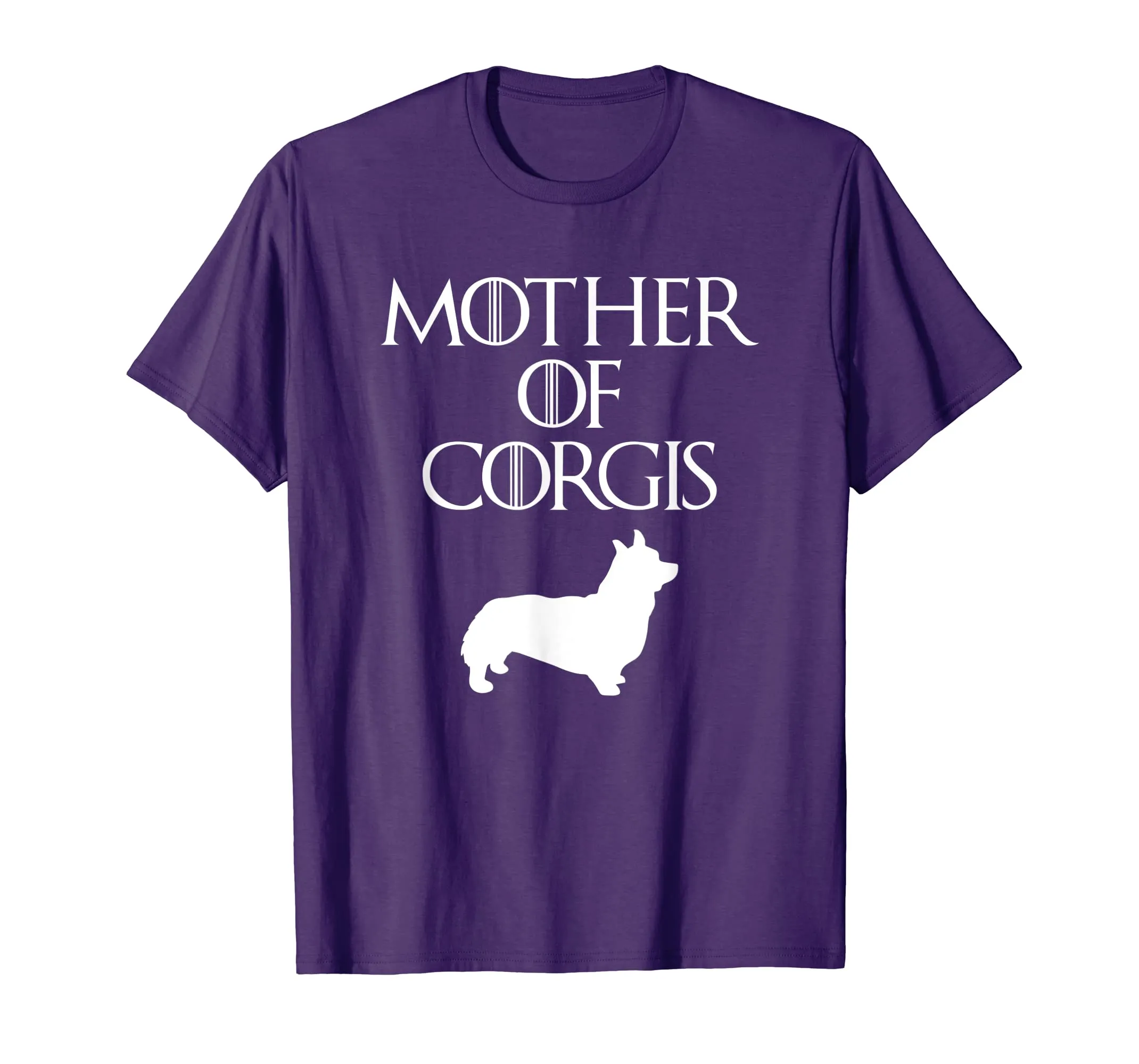 Cute &amp; Unique White Mother of Corgis T-shirt E010620