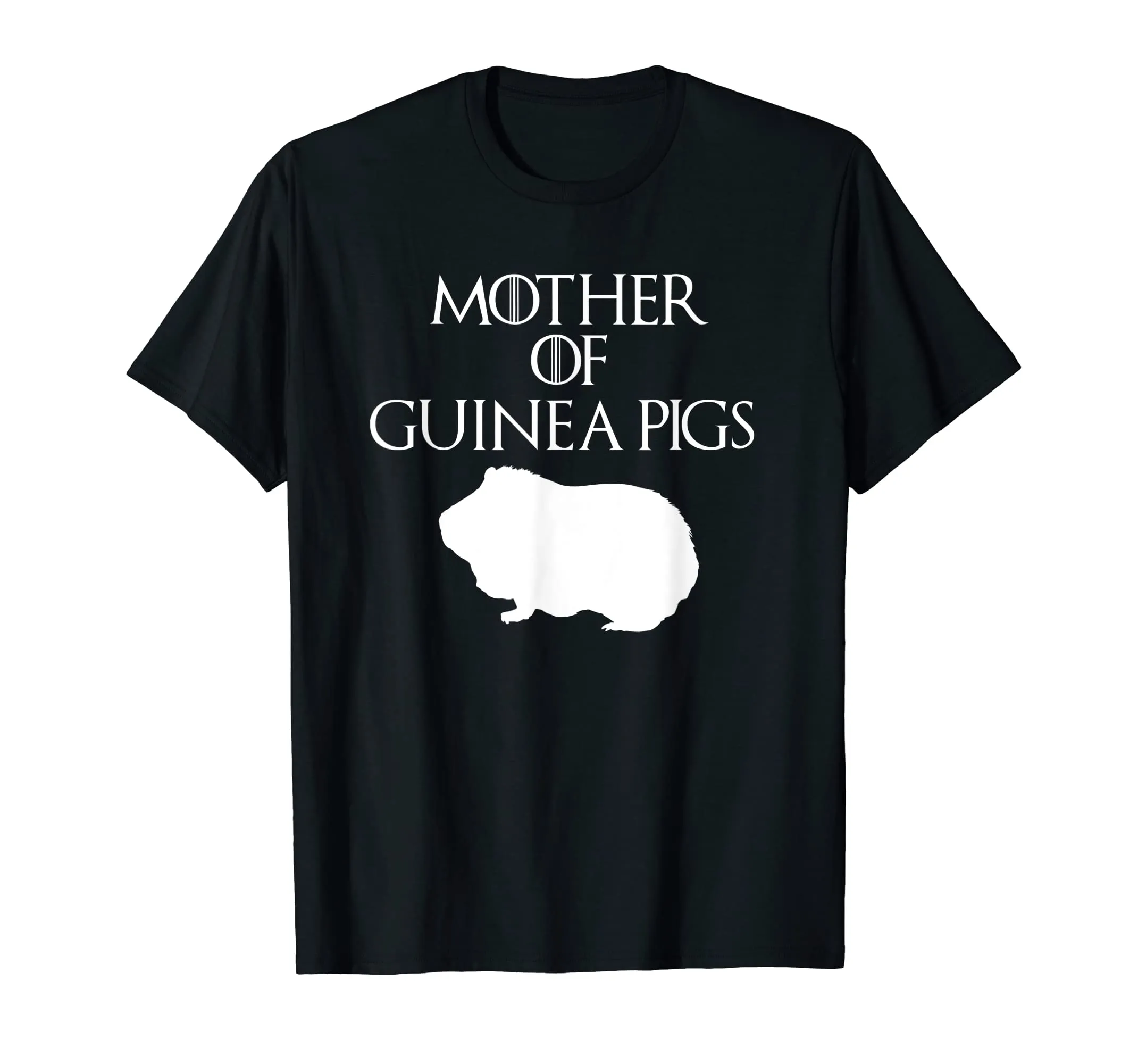 Cute &amp; Unique White Mother of Guinea Pig T-shirt E010429