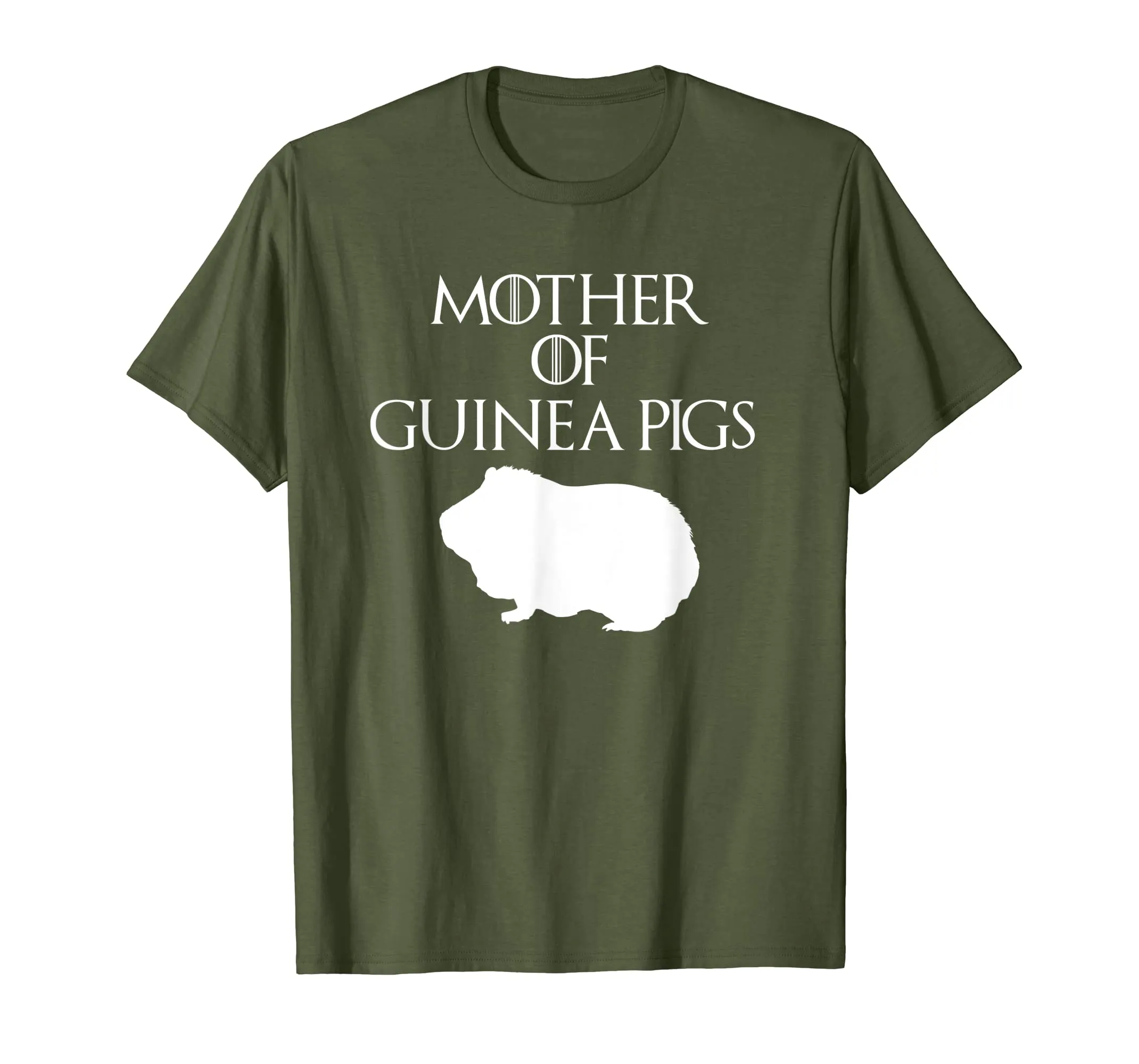 Cute &amp; Unique White Mother of Guinea Pig T-shirt E010429