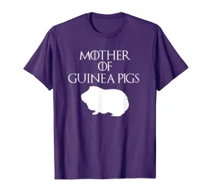 Cute &amp; Unique White Mother of Guinea Pig T-shirt E010429