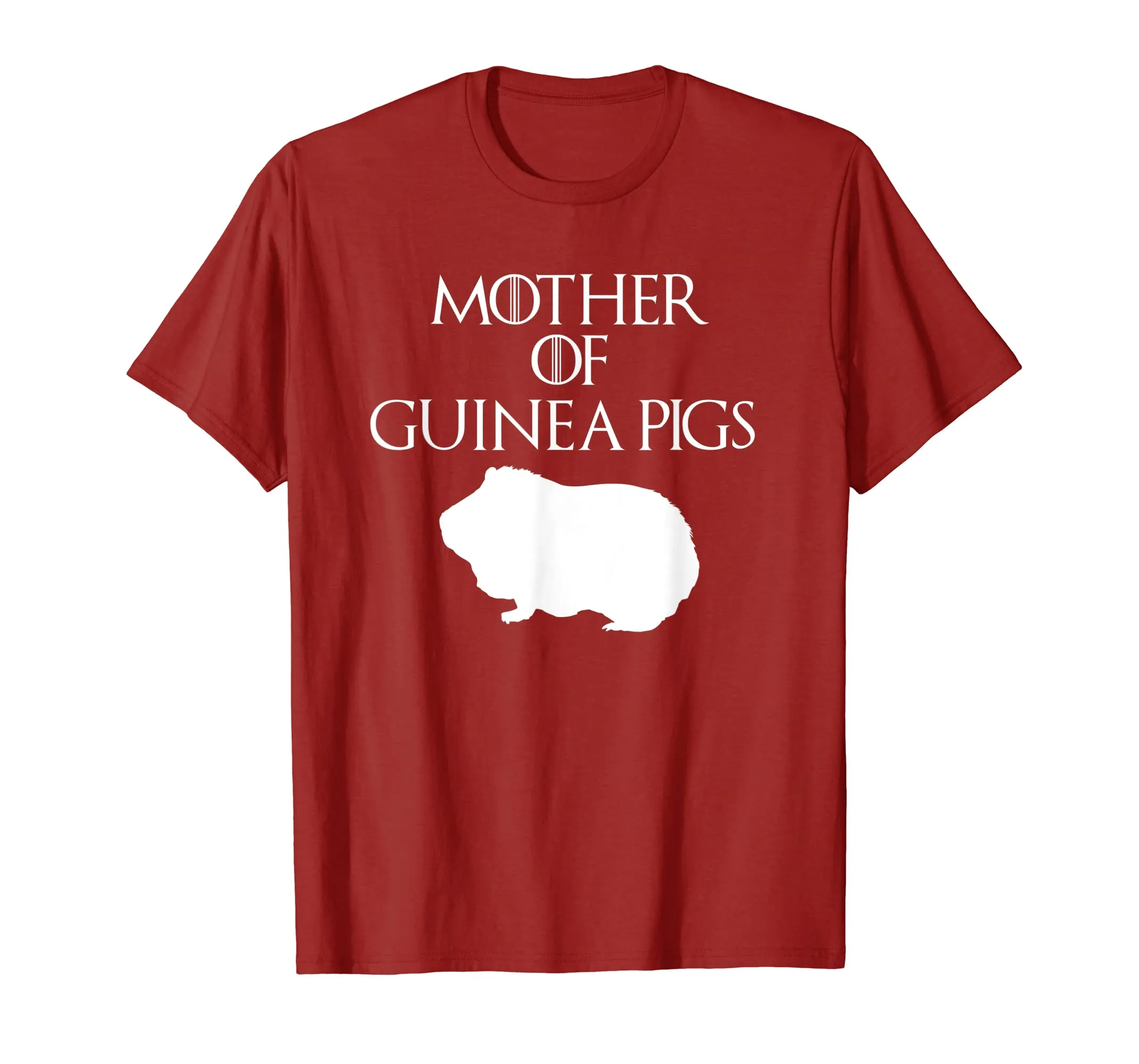 Cute &amp; Unique White Mother of Guinea Pig T-shirt E010429