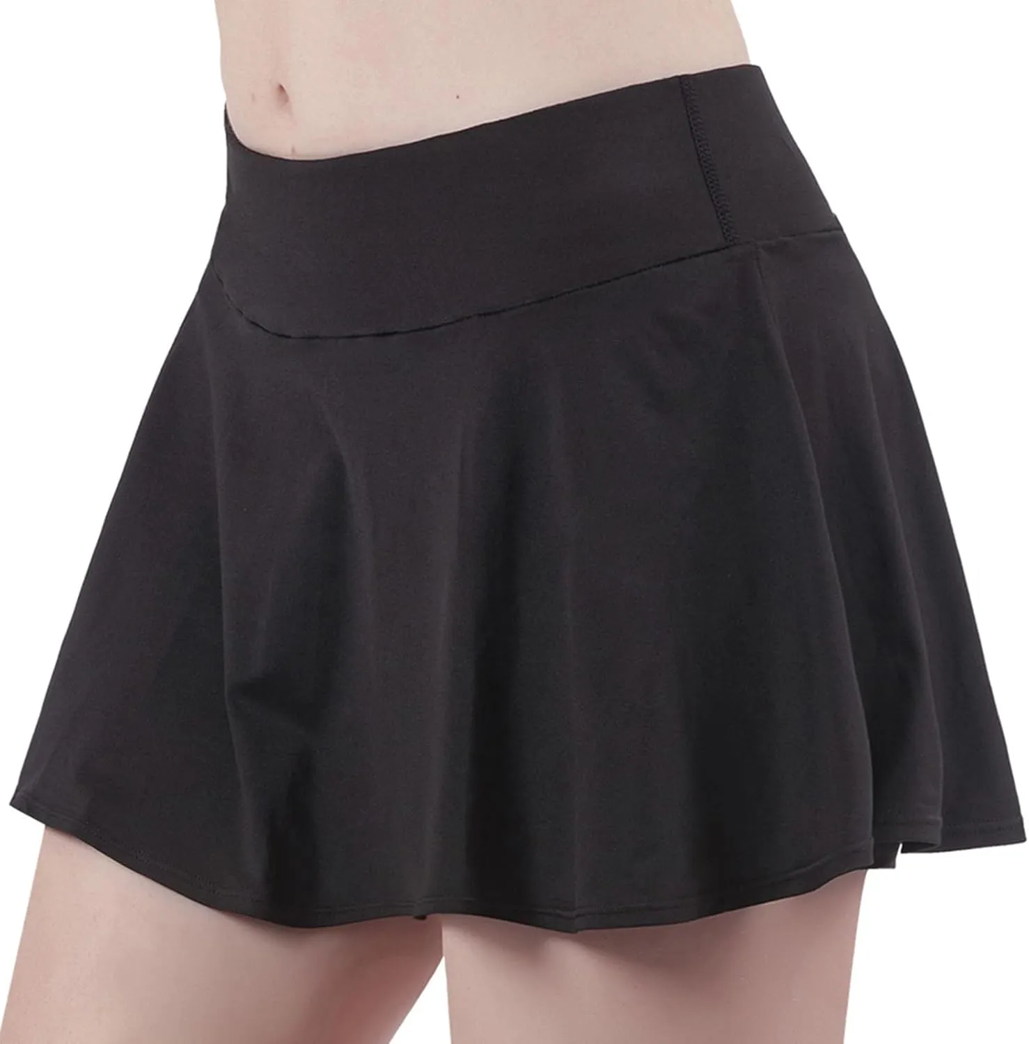 DDAPJ pyju Tennis Skirt for Women Mid Waist Athletic Golf Skorts Pleated Mini Skirts Skort with Inner Shorts for Running