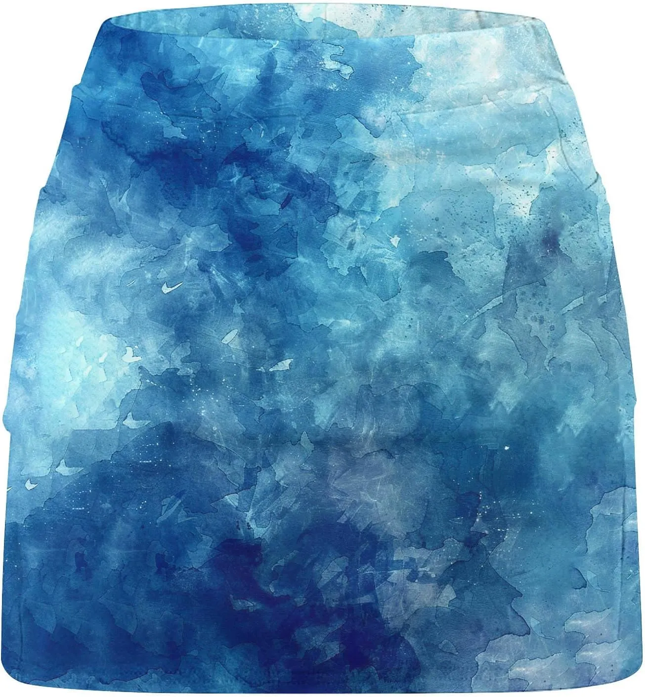 DDAPJ pyju Tie Dye Skorts for Woman Fashion High Waisted Women's Tennis Golf Skirts Plus Size Athletic Skirt with Shorts