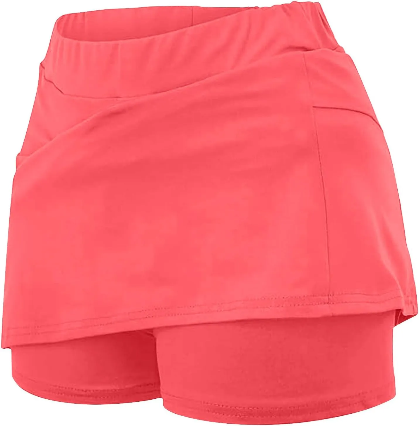 DDAPJ pyju Womens Summer Casual Skorts Plus Size Athletic Golf Tennis Skirts High Waisted Shorts Running Gym Yoga Outfits