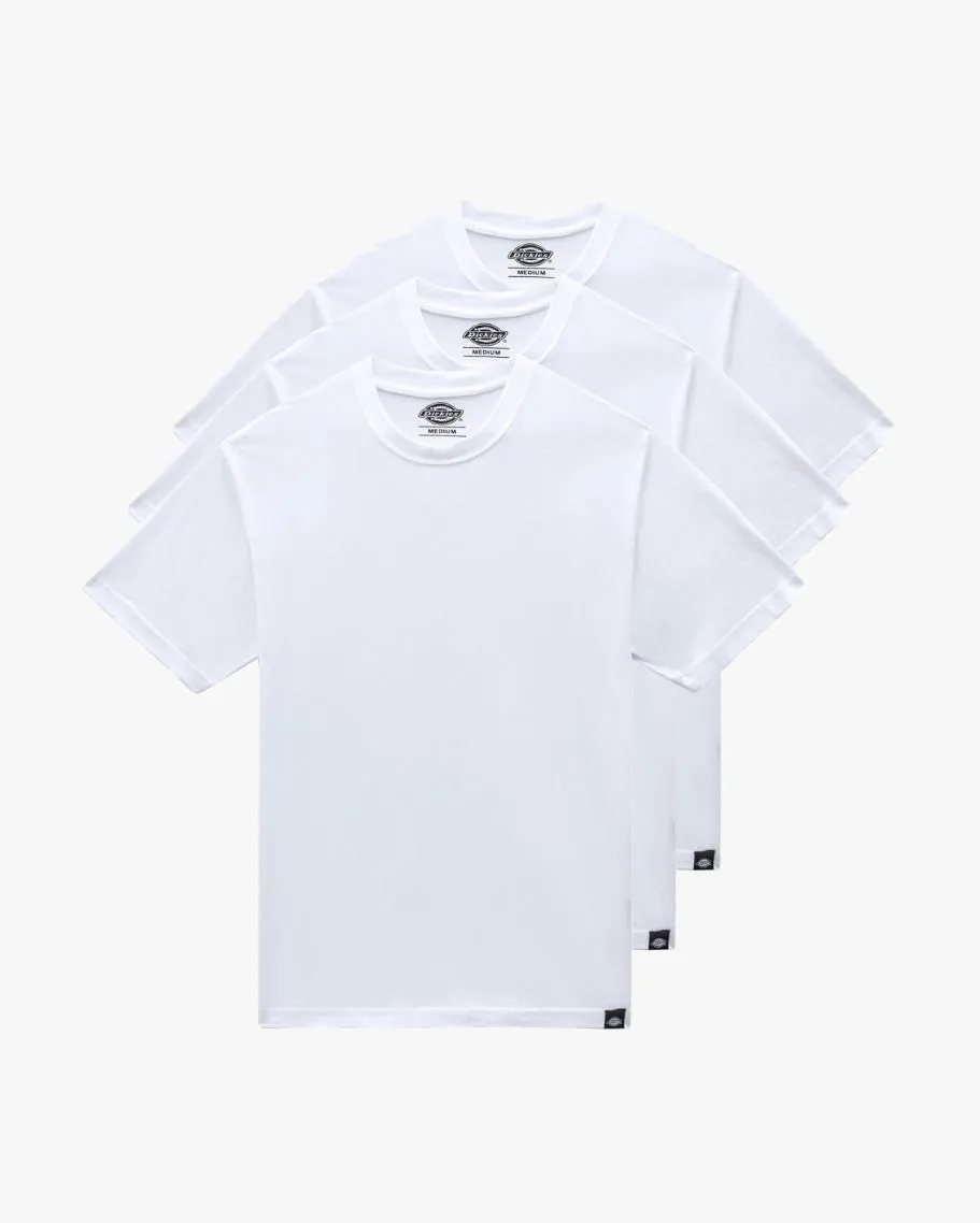 Dickies 3-Pack Crew Neck Tees - White