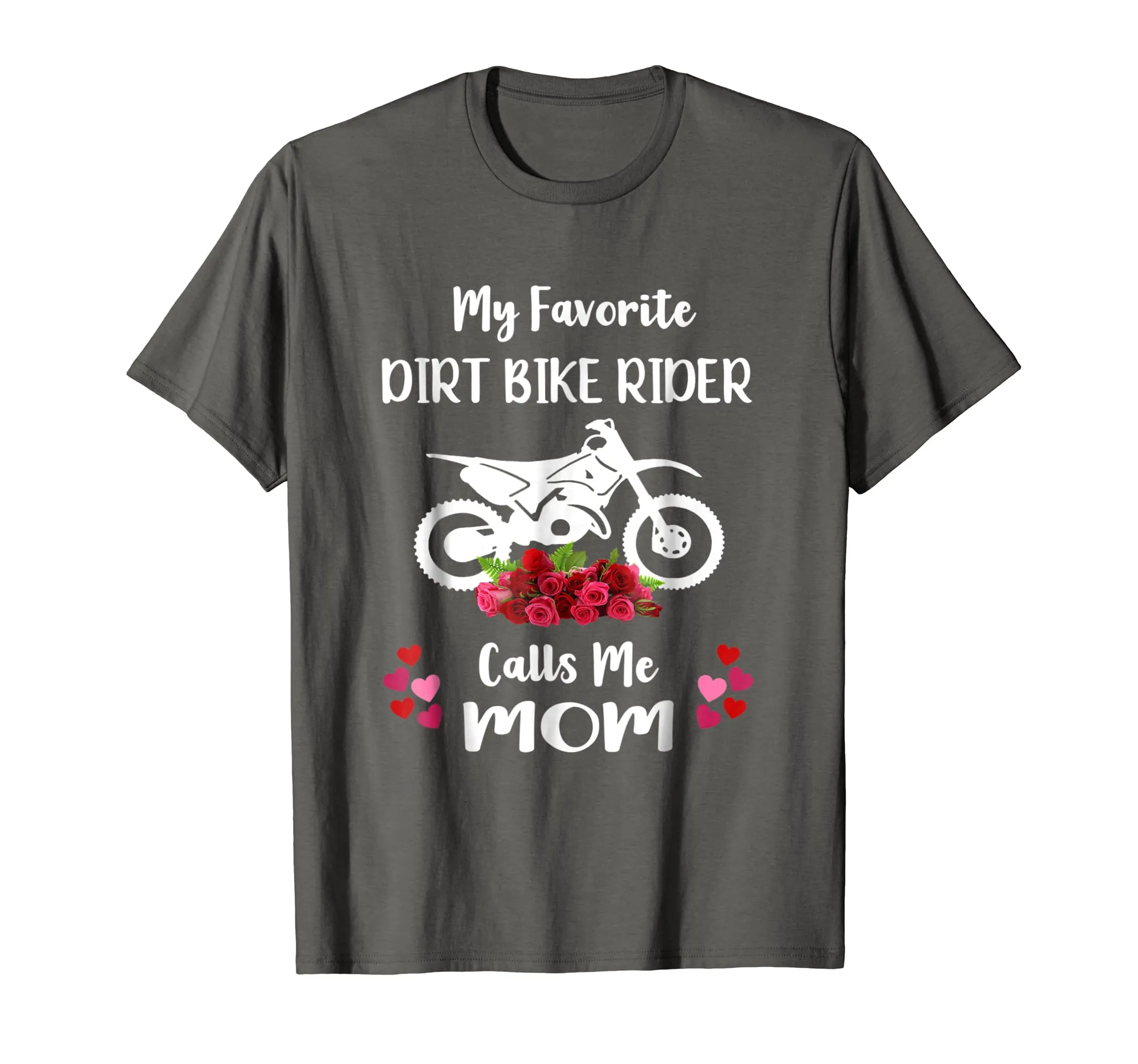 Dirt Bike Mother Motocross Mom Gift with Flowers T-shirt