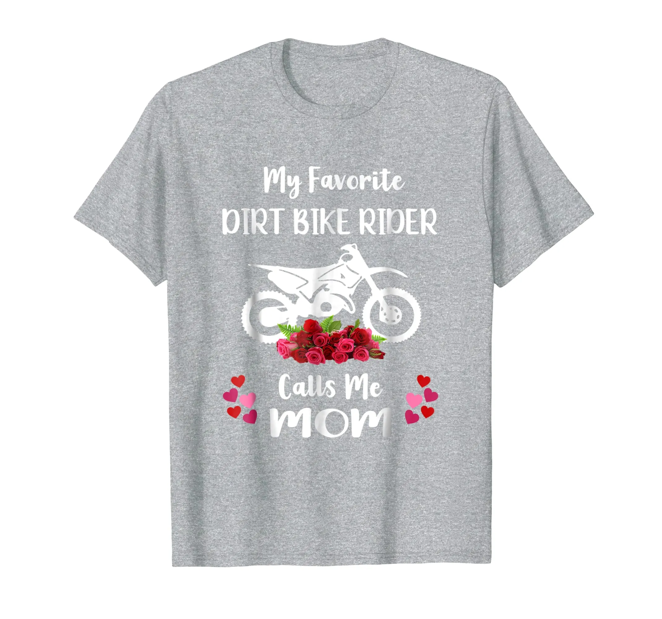 Dirt Bike Mother Motocross Mom Gift with Flowers T-shirt