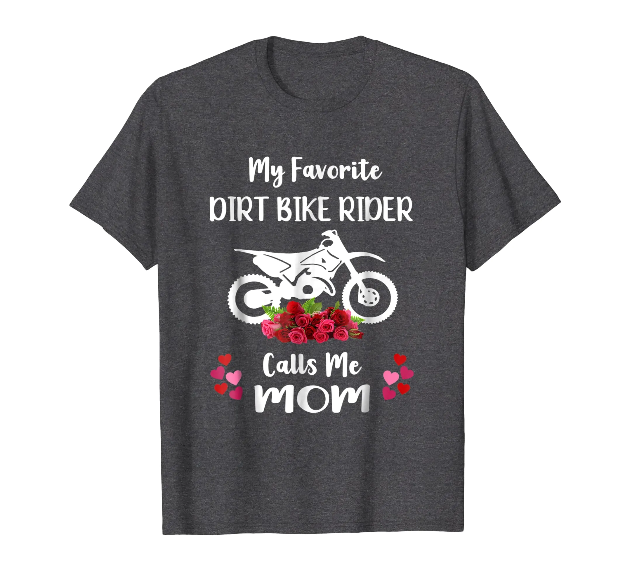 Dirt Bike Mother Motocross Mom Gift with Flowers T-shirt
