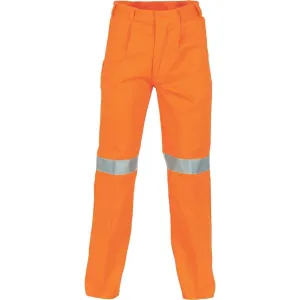 Dnc Workwear Cotton Drill Pants With 3m Reflective Tape - 3314