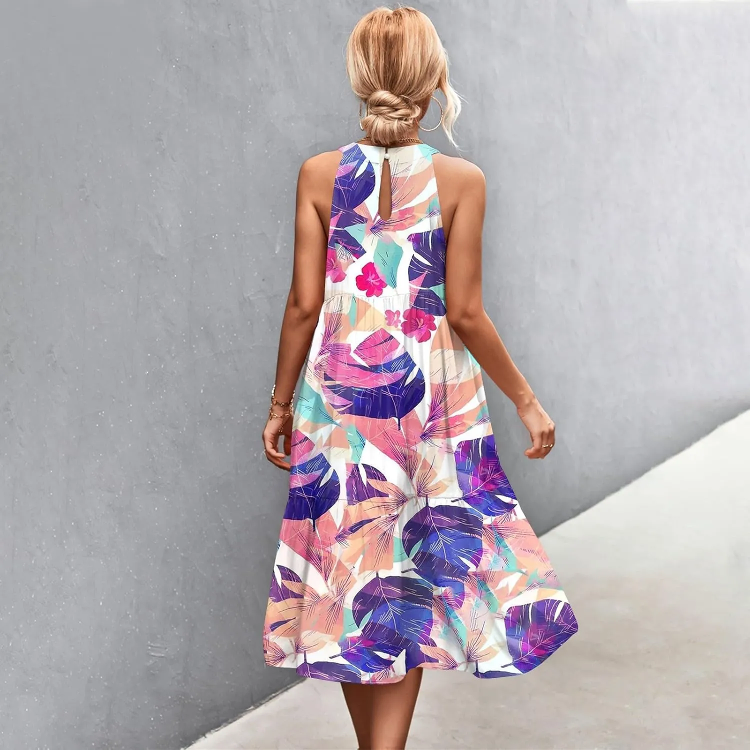Dresses for Women 2025 Sleeveless Maxi Dress Women Dresses Spring Solid Color Womens Dresses Tea