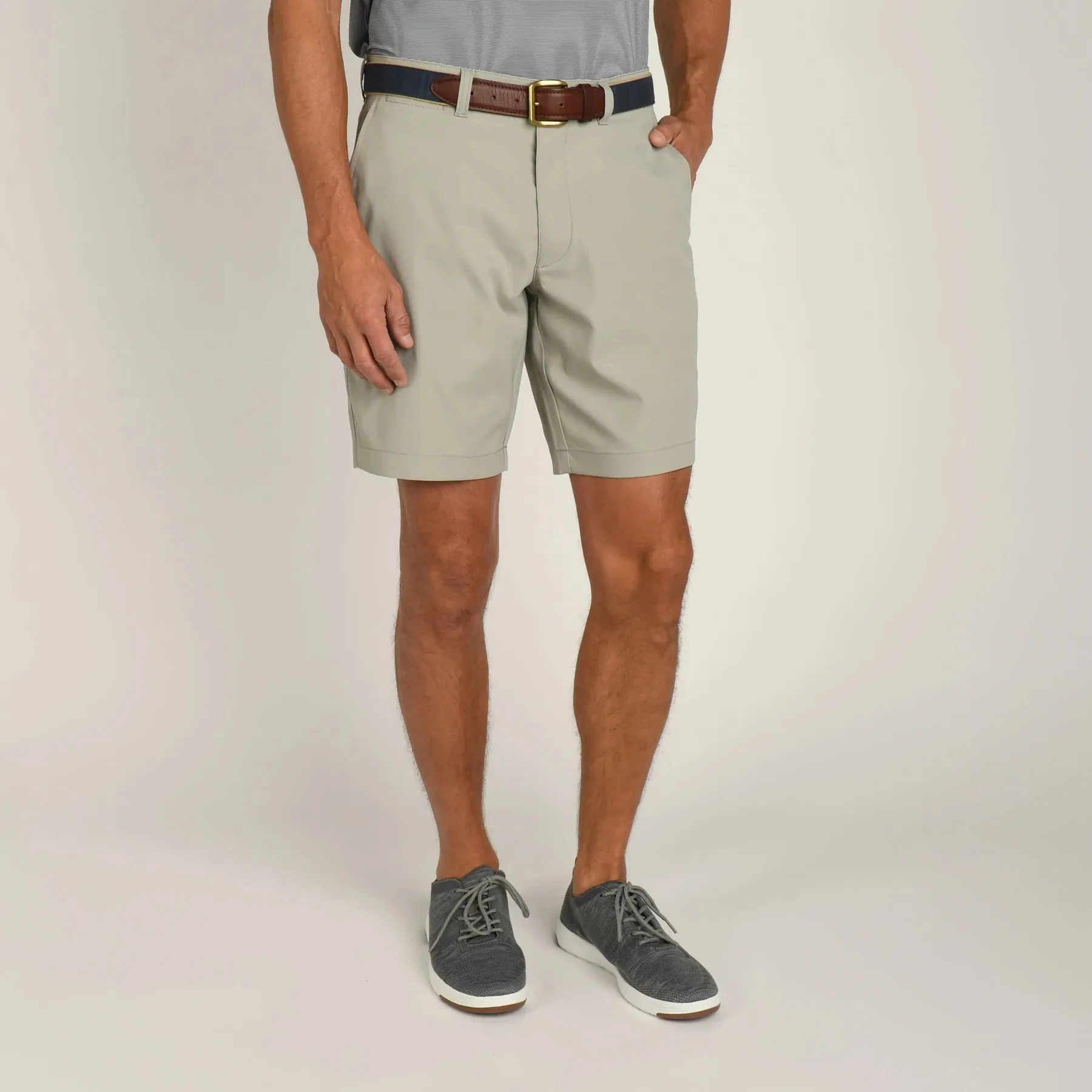 Duck Head 9in Long Drive Performance Short Grey