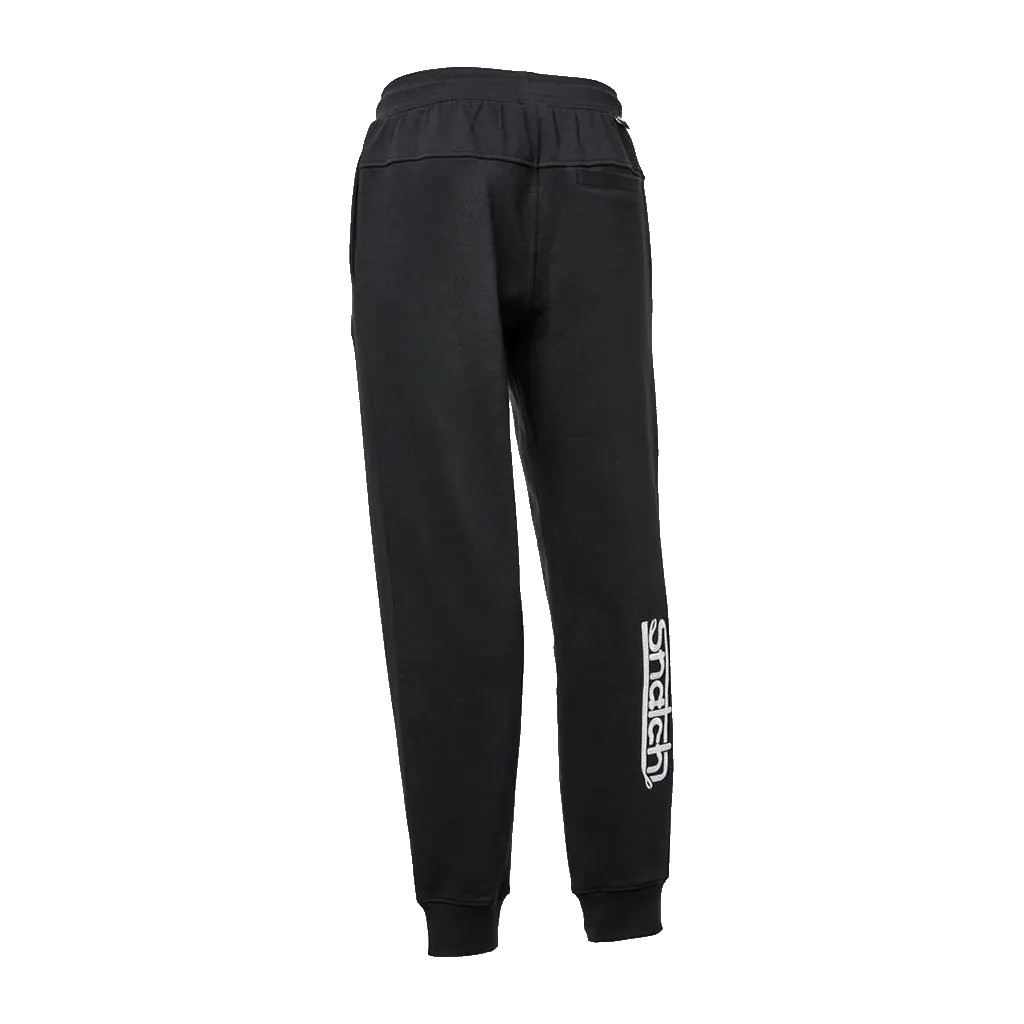 Embroidered Snatch Track Pants Slim Black