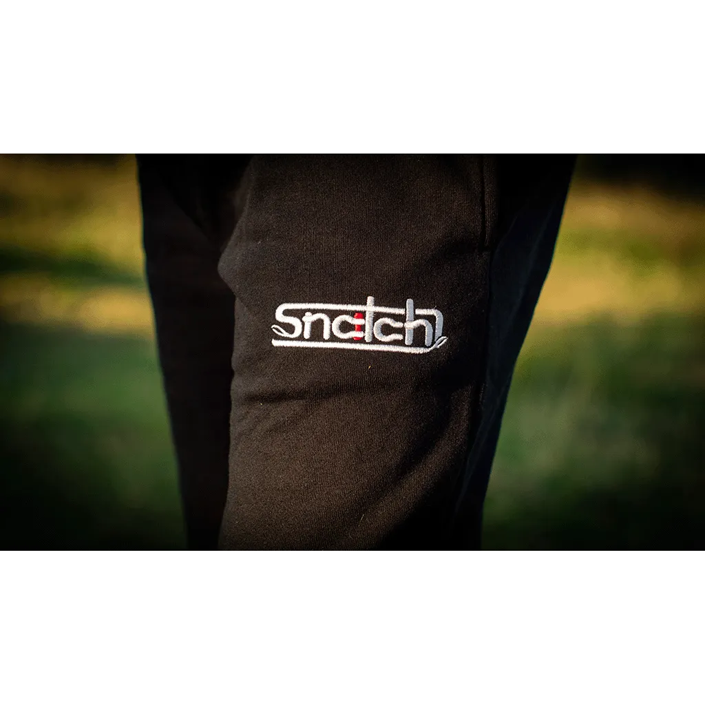Embroidered Snatch Track Pants Slim Black