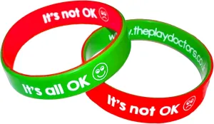 Emotions Mood Band Set of 2 Social Communication Aids - Early Years/Childrens Feelings Resource Child Size Wrist Bands