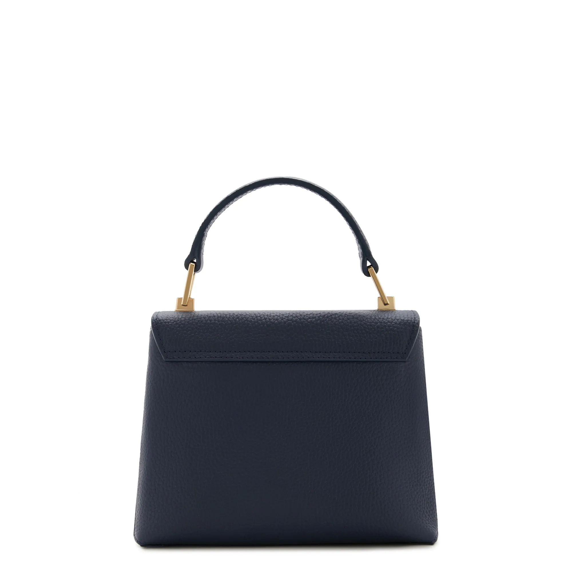 Femme Forte Heline blue calfskin leather handbag