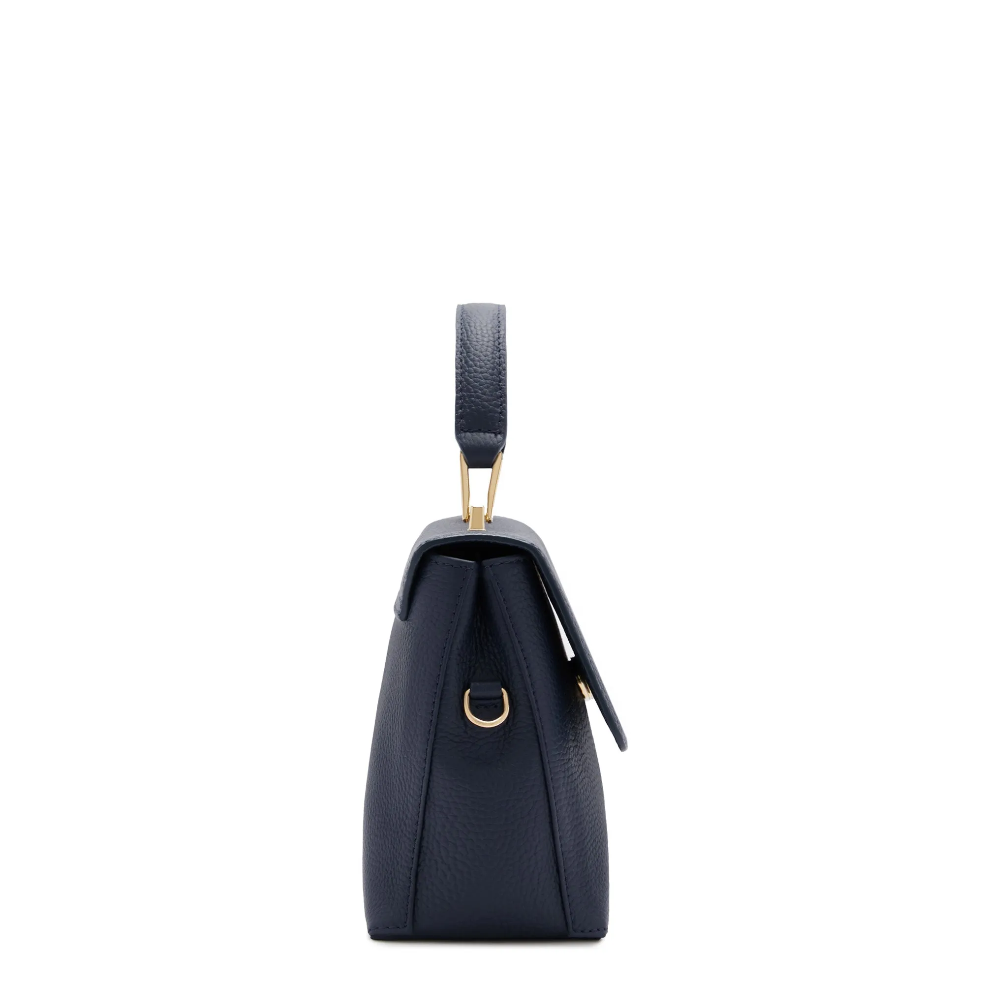 Femme Forte Heline blue calfskin leather handbag