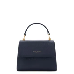 Femme Forte Heline blue calfskin leather handbag