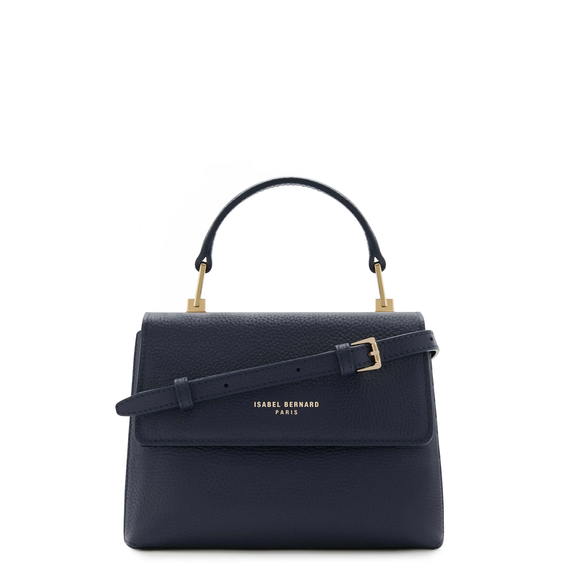 Femme Forte Heline blue calfskin leather handbag
