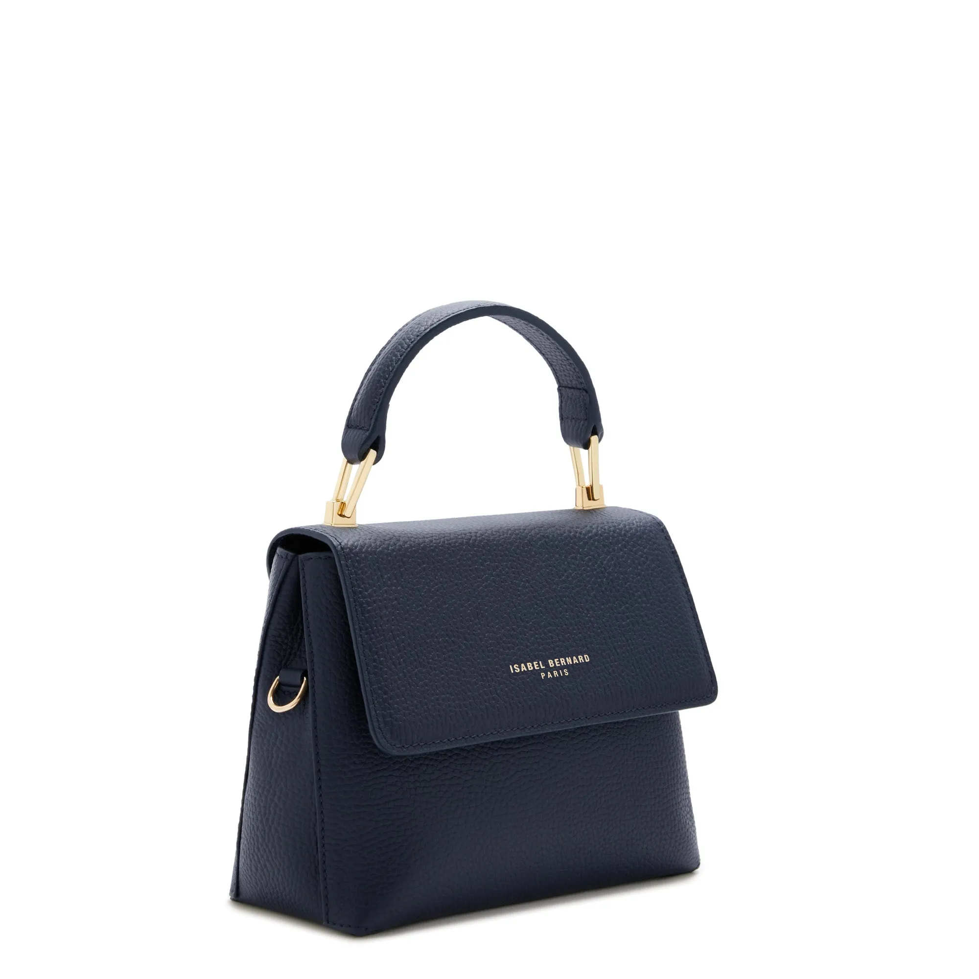 Femme Forte Heline blue calfskin leather handbag