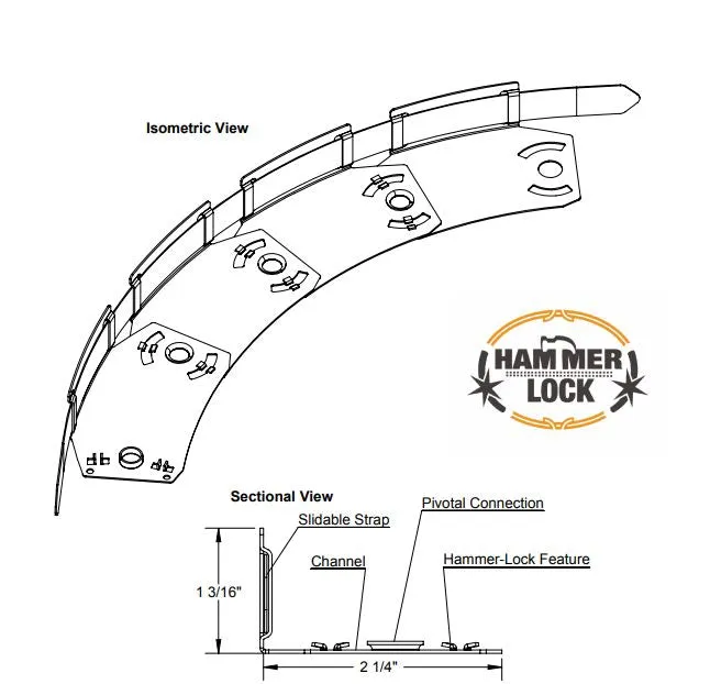 Flex C Angle 2 1/4" 20 ga Bulkhead Trim 57mmx3m