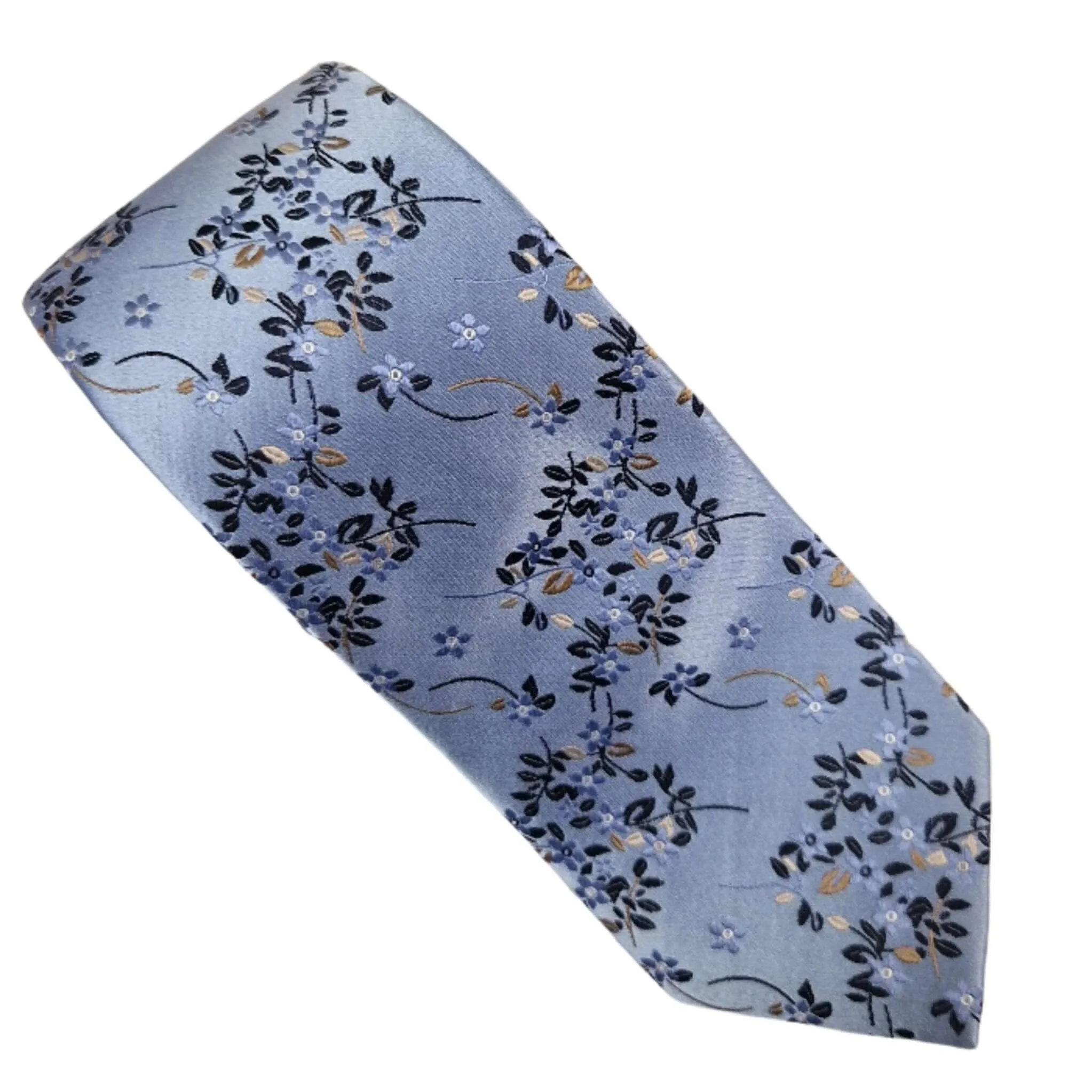 Floral Spray Woven Tie
