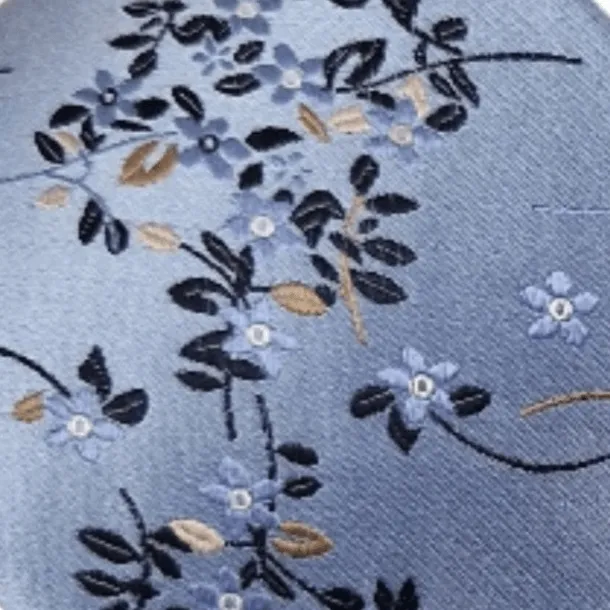 Floral Spray Woven Tie