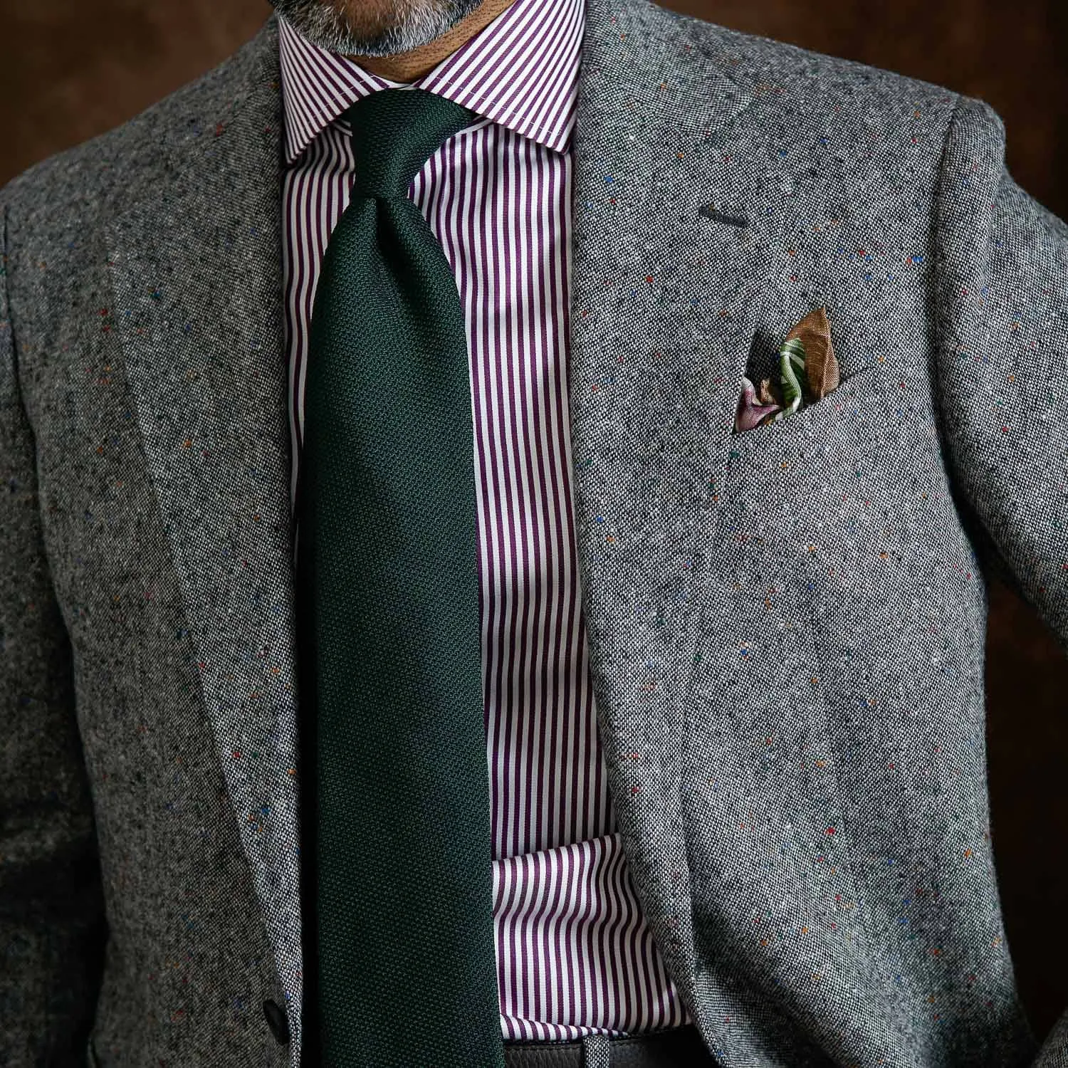 Foresta - Green Silk Grenadine Tie