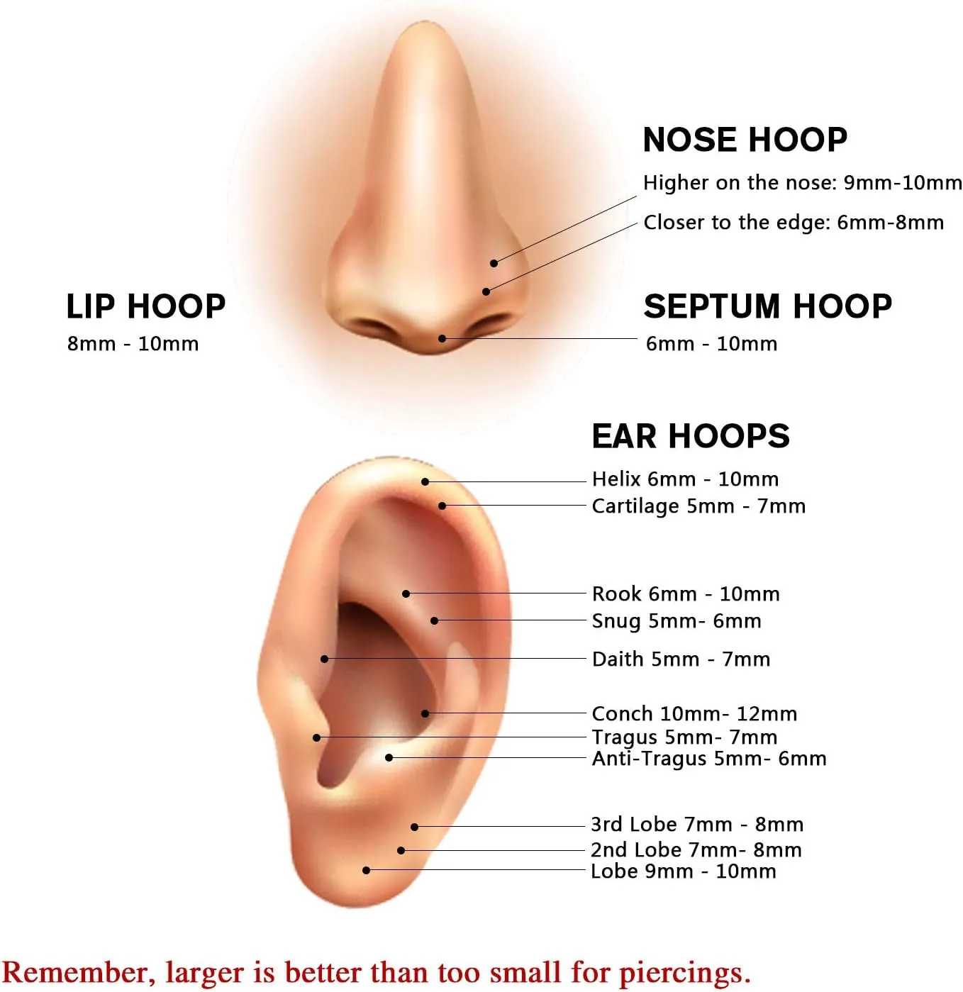 FUNLMO 316L Surgical Steel Nose Ring Hoop Opal Cartilage Earring Conch Daith Rook Orbital Helix Daith Tragus Piercing Jewelry Cartilage Septum Jewelry Cartilage Conch Hoop Earring