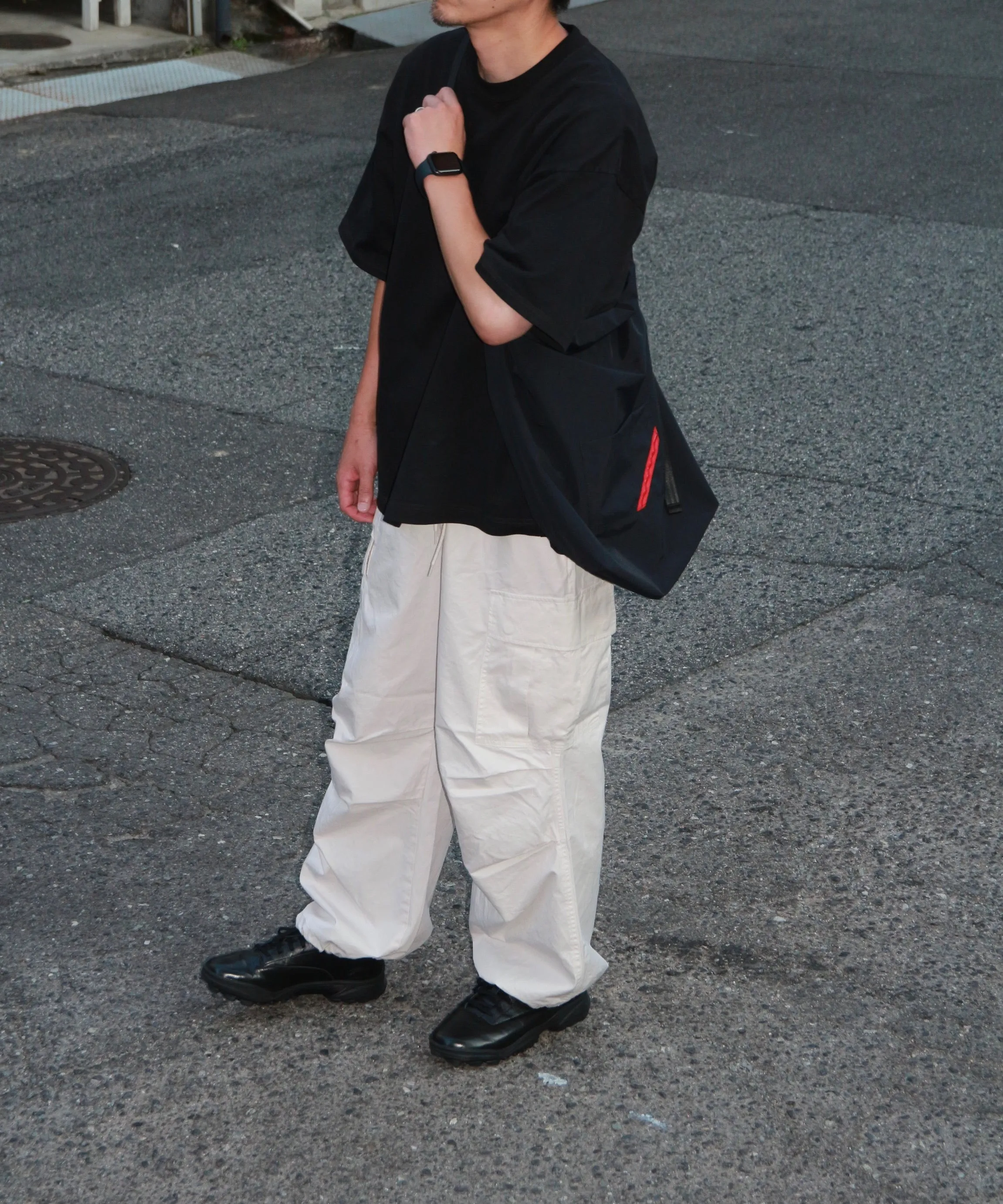 GARMENT DYE FIELD EASY PANTS "IVORY"