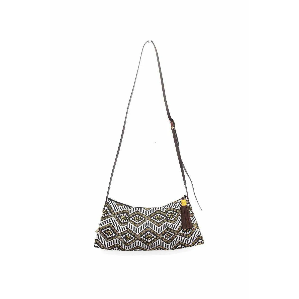 Geometric Crossbody Embroidered Bag - Thailand
