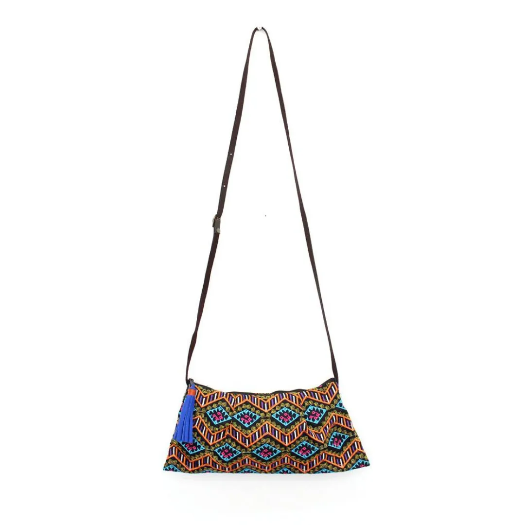 Geometric Crossbody Embroidered Bag - Thailand