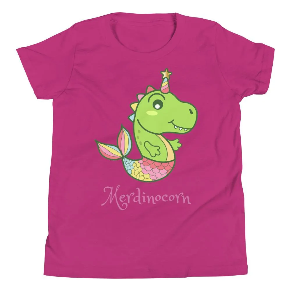 Girls Dinosaur Shirt - Merdinocorn